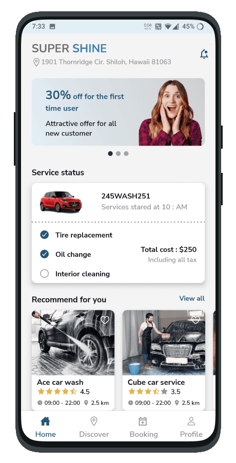 Car Washing App (Frontend)